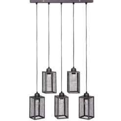 SUSPENSION X5 METAL HUNE NOIR L.28CM