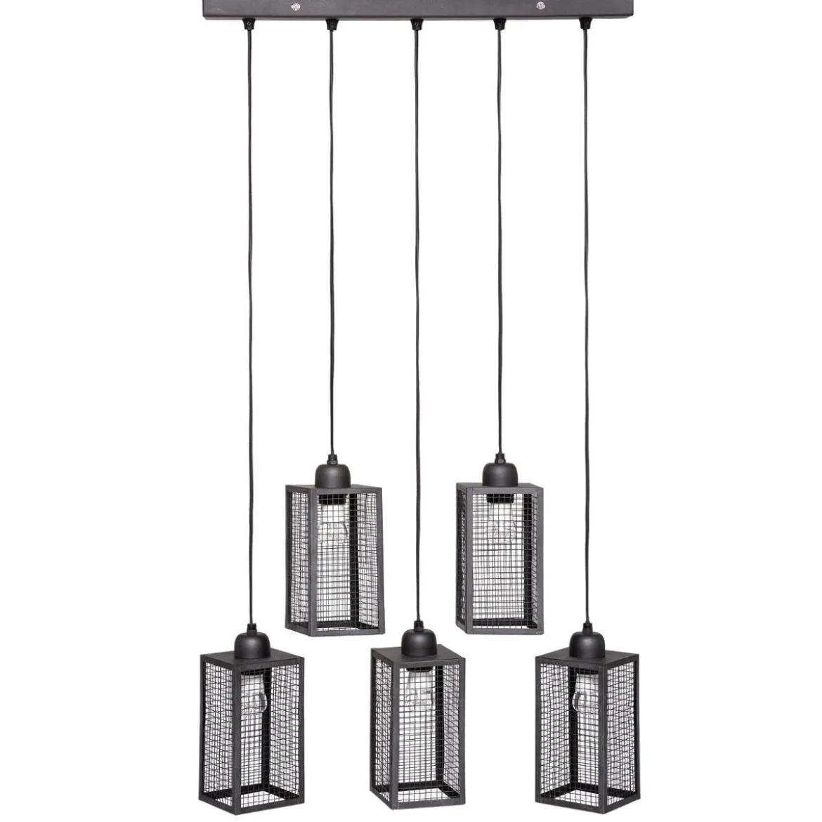SUSPENSION X5 METAL HUNE NOIR L.28CM