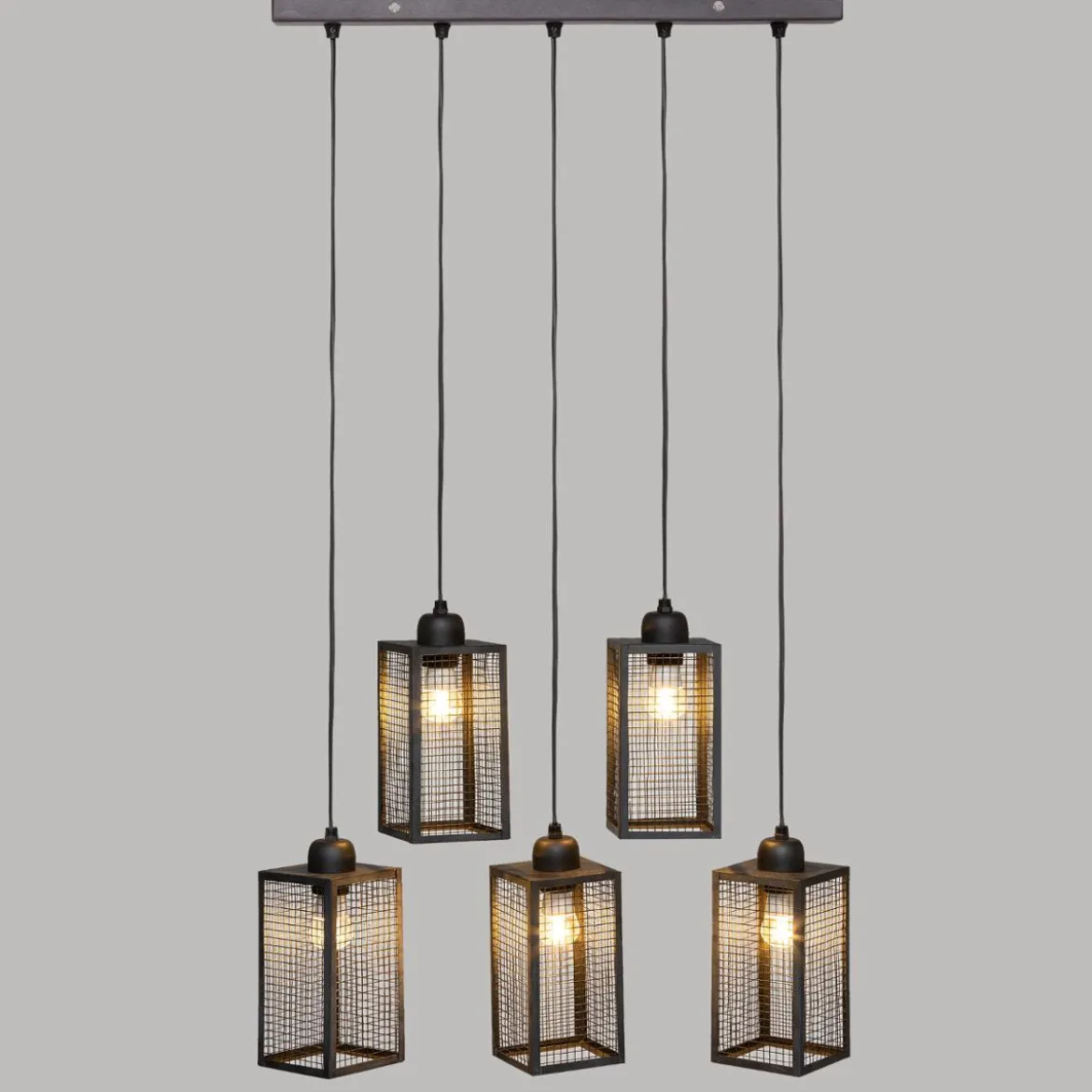 SUSPENSION X5 METAL HUNE NOIR L.28CM