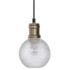 SUSPENSION X3 VERRE KAT TRANSPARENT D.14CM