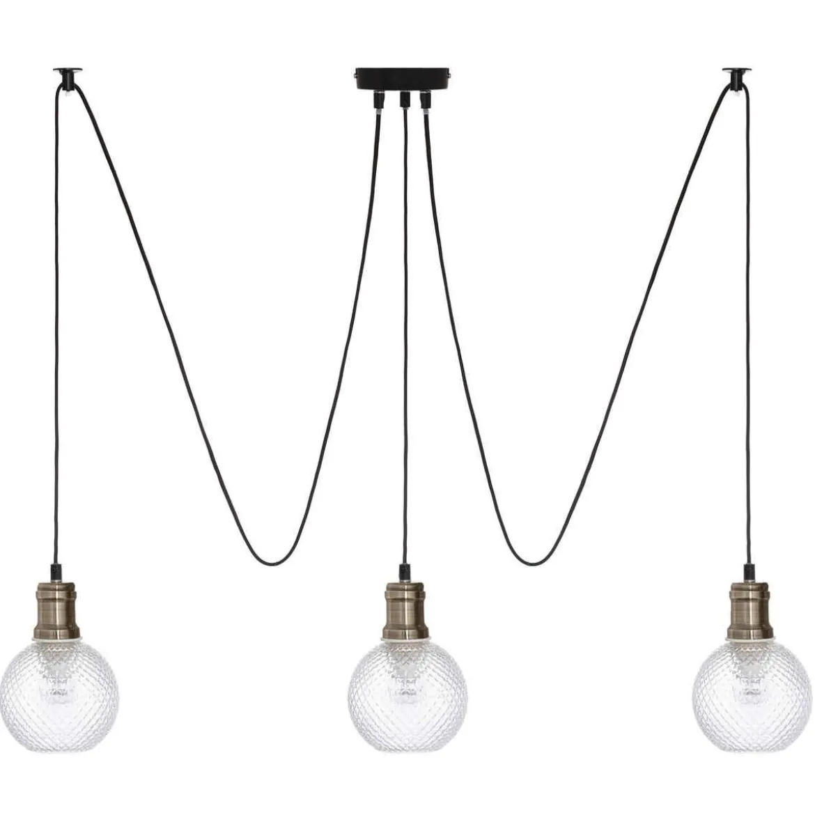 SUSPENSION X3 VERRE KAT TRANSPARENT D.14CM