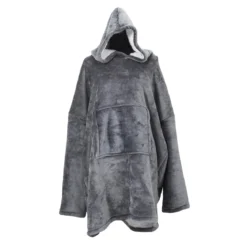 SWEAT A CAPUCHE INTERIEUR SHERPA GRIS