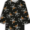 SWEAT PLAID NOIR ONE PIECE 7 A 14 ANS
