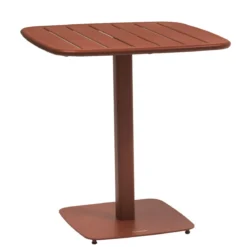TABLE ALEGORIA CARRE 2 PLACES ACAJOU