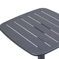 TABLE ALEGORIA CARRE 2 PLACES GRAPHITE