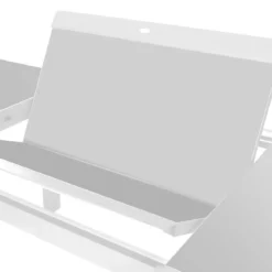 TABLE ALLURE EXTENSIBLE GRIS BLANC 10 PLACES