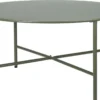 TABLE APPOINT ESSENTIEL OUTDOOR VERT OLIVE LARGE 70XH35CM