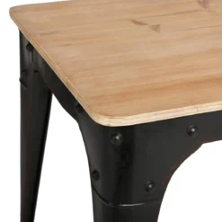 TABLE APPOINT TOROF NOIR D.40X40X41.5CM