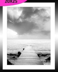 TABLEAU 20X25CM BAGUETTE NOIRE