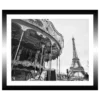 TABLEAU 25X25CM BAGUETTE NOIRE CARROUSSEL