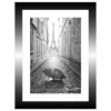 TABLEAU 15X20CM BAGUETTE NOIRE PARAPLUIE