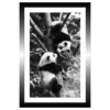 TABLEAU 20X30CM BAGUETTE NOIRE PANDA