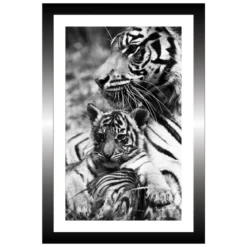 TABLEAU 20X30CM BAGUETTE NOIRE TIGRE