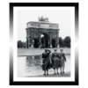 TABLEAU 25X30CM BAGUETTE NOIRE VINTAGE MAMIE ARC TRIOMPHE