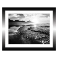 TABLEAU 25X20CM BAGUETTE NOIR MER