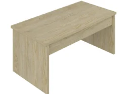 TABLE AVEC PLATEAU RELEVABLE MELAMINE BOIS CLAIRE