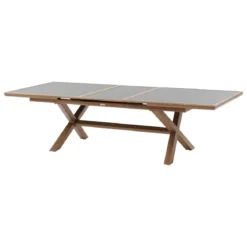 TABLE AXIOME EXTENSIBLE ALUMINIUM GRAPHITE HONEY 10 PLACES