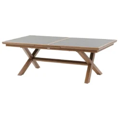 TABLE AXIOME EXTENSIBLE ALUMINIUM GRAPHITE HONEY 10 PLACES