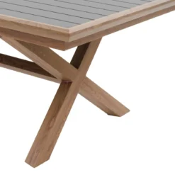 TABLE AXIOME EXTENSIBLE ALUMINIUM GRAPHITE HONEY 10 PLACES