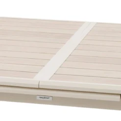 TABLE AXIOME EXTENSIBLE ALUMINIUM LIN ARGILE 10 PLACES