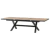 TABLE AXIOME EXTENSIBLE ALUMINIUM NOIX GRAPHITE 10 PLACES