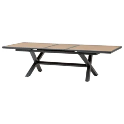 TABLE AXIOME EXTENSIBLE ALUMINIUM NOIX GRAPHITE 10 PLACES