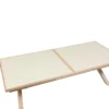 TABLE AXIOME EXTENSIBLE ALUMINIUM ARGILE HONEY 12 PLACES