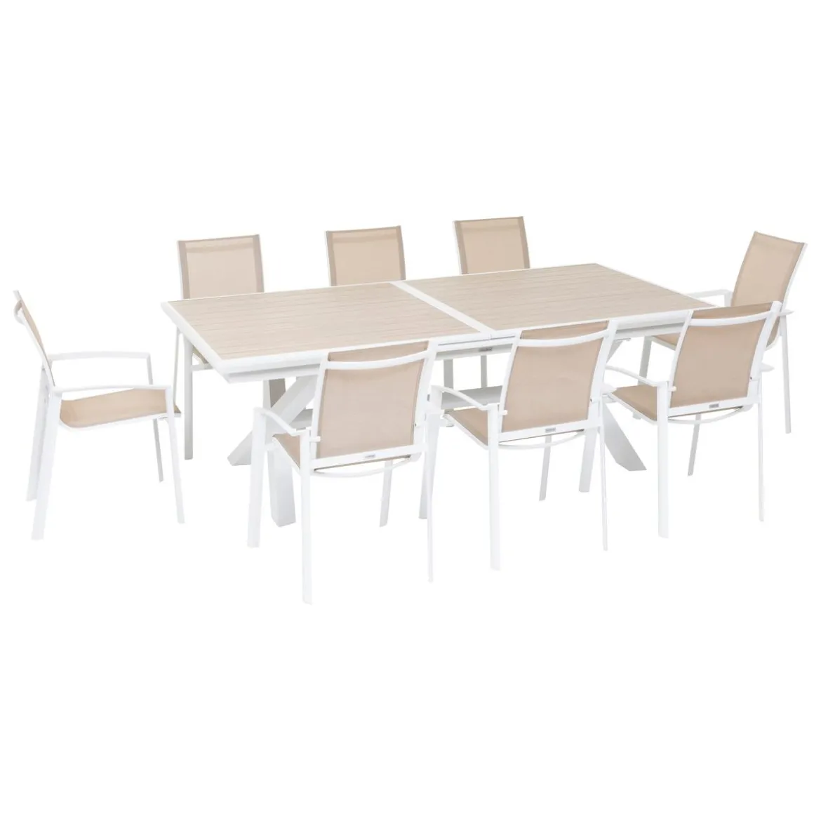 TABLE AXIOME EXTENSIBLE ALUMINIUM LIN 10 PLACES