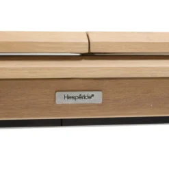 TABLE AXIOME EXTENSIBLE ALUMINIUM ARGILE HONEY 10 PLACES