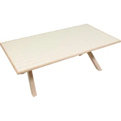 TABLE AXIOME FIXE ARGILE HONEY 8 PLACES