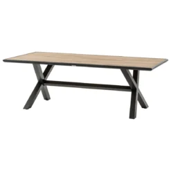 TABLE AXIOME FIXE EUCALYPTUS GRAPHITE 8 PLACES