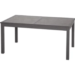 TABLE AZUA EXTENSIBLE ALUMINIUM EXPRESSO TONKA 10 PLACES