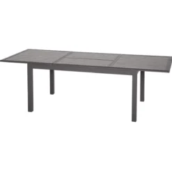 TABLE AZUA EXTENSIBLE ALUMINIUM EXPRESSO TONKA 10 PLACES