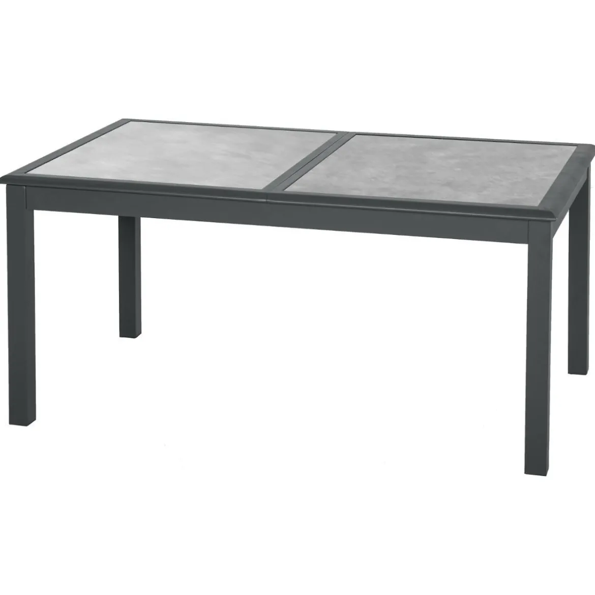TABLE AZUA EXTENSIBLE VERRE STORM GRAPHITE 10 PLACES