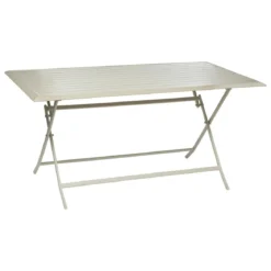 TABLE AZUA PLIANTE ALUMINIUM ARGILE 6 PLACES