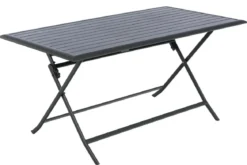 TABLE AZUA PLIANTE ALUMINIUM GRAPHITE 6 PLACES