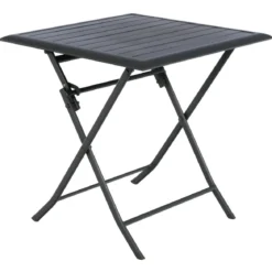 TABLE AZUA PLIANTE ALUMINIUM GRAPHITE 2 PLACES