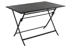 TABLE AZUA PLIANTE ALUMINIUM GRAPHITE 4 PLACES