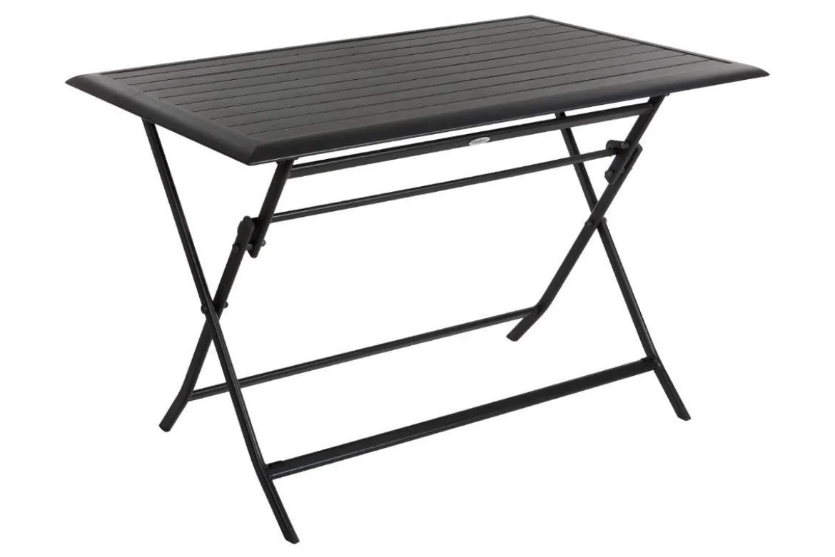 TABLE AZUA PLIANTE ALUMINIUM GRAPHITE 4 PLACES