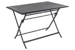 TABLE AZUA PLIANTE ALUMINIUM GRAPHITE 4 PLACES