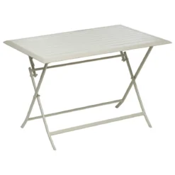 TABLE AZUA PLIANTE ALUMINIUM ARGILE 4 PLACES