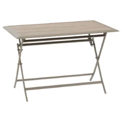 TABLE AZUA PLIANTE VERRE IMPRIME 4 PLACES TRUFFE CAFE