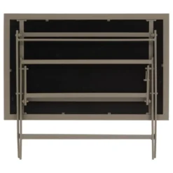 TABLE AZUA PLIANTE VERRE IMPRIME 4 PLACES TRUFFE CAFE