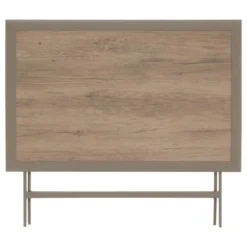 TABLE AZUA PLIANTE VERRE IMPRIME 4 PLACES TRUFFE CAFE