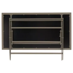 TABLE AZUA PLIANTE VERRE IMPRIME 6 PLACES TRUFFE CAFE