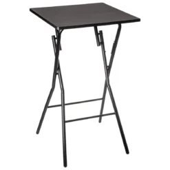 TABLE BAR PLIANTE 60X60CM NOIR