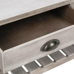 TABLE BASSE BOIS CAMPAGNE 2 TIROIRS