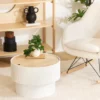 TABLE BASSE COFFRE ENOLA BLANC