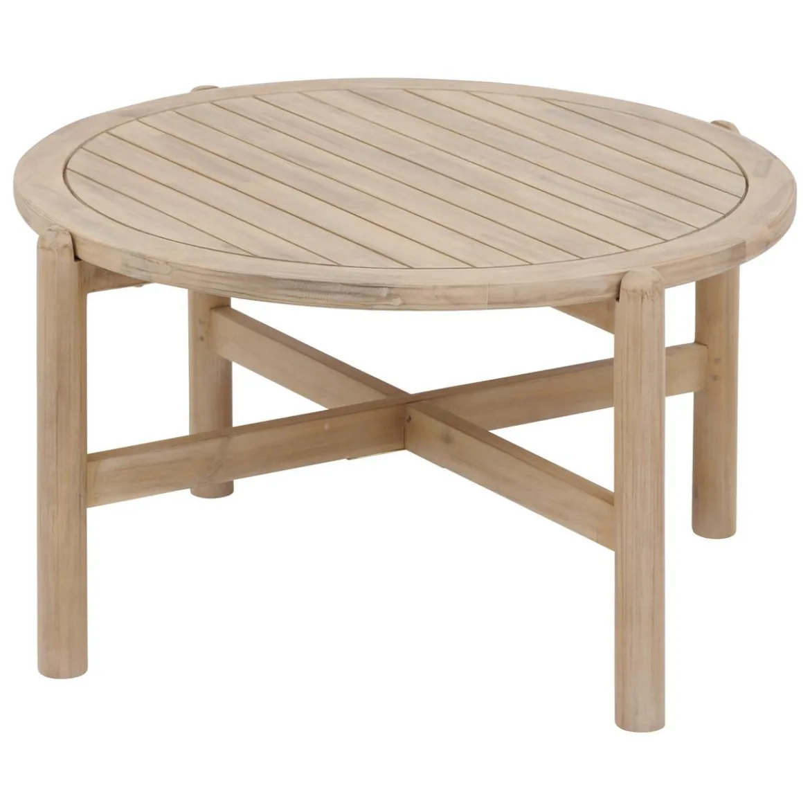 TABLE BASSE DEONA D.80CM ACACIA