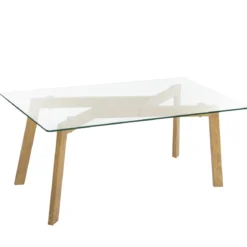 TABLE BASSE PIED IMITATION CHENE TAHO D.110X60X45CM